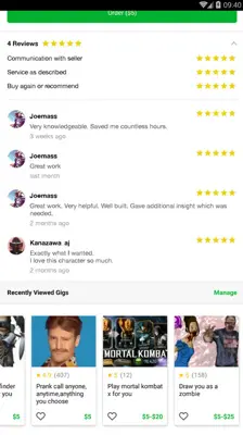 Fiverr android App screenshot 11